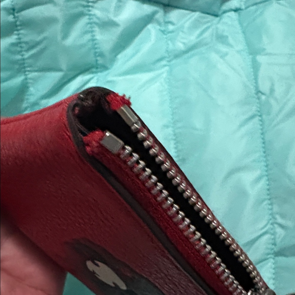 Coach Aries Red Leather Wristlet EUC HTF - Picture 8 of 13